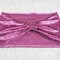 10 Pieces Mauve Ruffled Ice Crushed Velvet Chair Bands for Event Decor 8x13 inches
